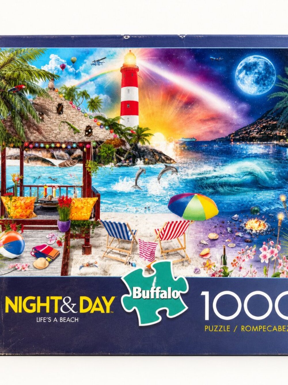 Buffalo Games Night & Day Life’s a Beach 1000-Piece Jigsaw Puzzle